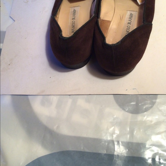 - Manolo Blahnik suede loafer SZ 381/2 - Picture 6 of 12